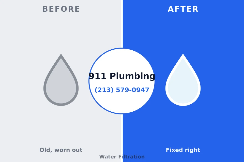 Before and after: plumbing repair Huntsville, AL